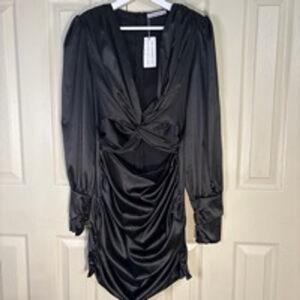 Women's Glamaker Mini Dress Size L Black (277)